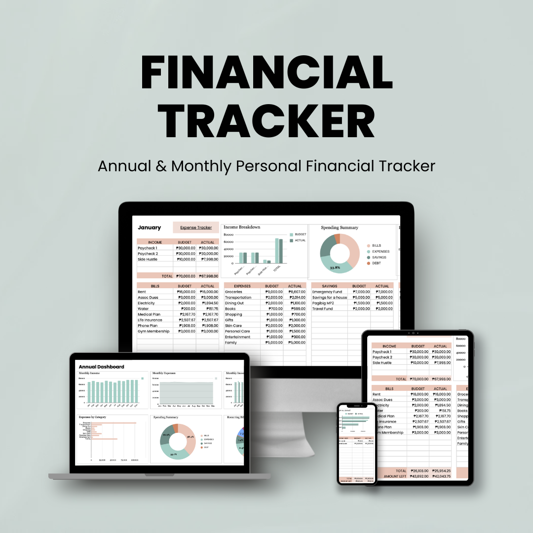 Annual & Monthly Financial Tracker